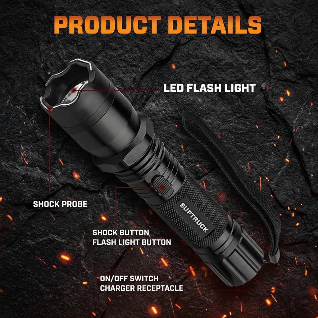 💥 2026 New Year Sale 75% OFF ️🔦 Voltaris 75M Stun Flashlight ⚡