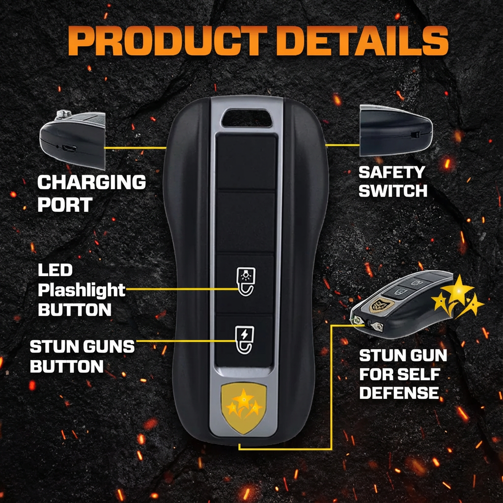 💥 2026 Flash Sale 75% OFF ️🔦Voltax 75M Stun Car Keychain ⚡