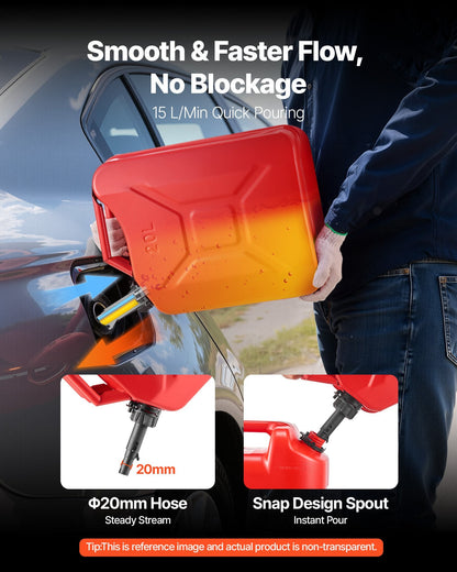 5.3 gallon 20L metal jerry can with spout