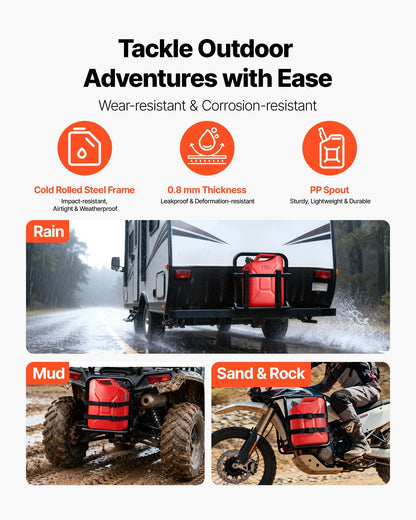 5.3 gallon 20L metal jerry can with spout